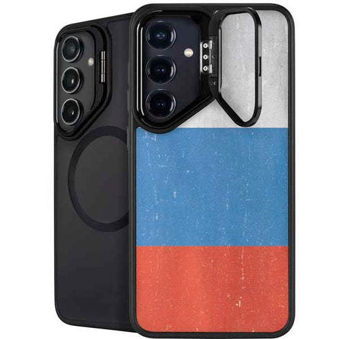 Russian Flag Distressed Galaxy S24 FE Kickstand Case